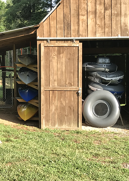 Tube and Kayaks for Rent on the Mitchell River, North Carolina