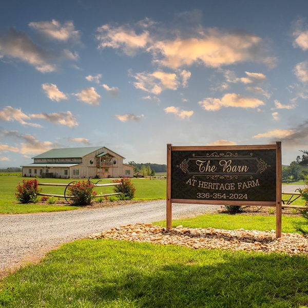 Image of The Barn at Heritage Farm, just one of the spectacular Yadkin Valley Wedding Venues near Chestnut Branch Farm and Cabin
